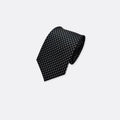 Smoky Black Mini Checkered Smart Neck Ties - Neckties | Monzoro Pakistan
