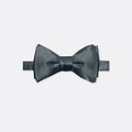 Solid Charcoal Grey Double Fold Bow Tie - Bow Ties | Monzoro Pakistan