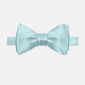 Solid Cool Blue Double Fold Bow Tie - Bow Ties | Monzoro Pakistan