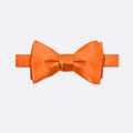 Solid Dream Orange Double Fold Bow Tie - Bow Ties | Monzoro Pakistan