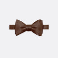 Solid Mid Brown - Double Fold Bow Tie - Bow Ties | Monzoro Pakistan