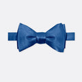 Solid Navy Blue Double Fold Bow Tie - Bow Ties | Monzoro Pakistan