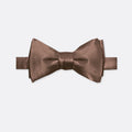 Solid Raw Umber Double Fold Bow Tie - Bow Ties | Monzoro Pakistan