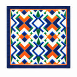 Techno Illusion pocket square — full flat product.