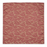 Terracotta Leaf Silhouette Silk Pocket Square — product photograph 10