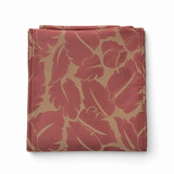 Terracotta Leaf Silhouette Silk Pocket Square — product photograph 9