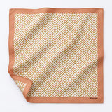 Textura Art pocket square — unfolded studio detail.