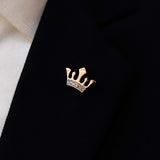 The Crown Golden Metal Lapel Pin - Lapel Pins | Monzoro Pakistan