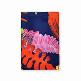 The Mighty Blue Jungle pocket square — folded product.
