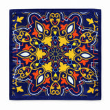 Traditional Ethnic pocket square — full flat product.