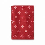 Twinkle Maroon pocket square — folded product.