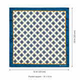 Ukrainian Folk Art pocket square — size guide.