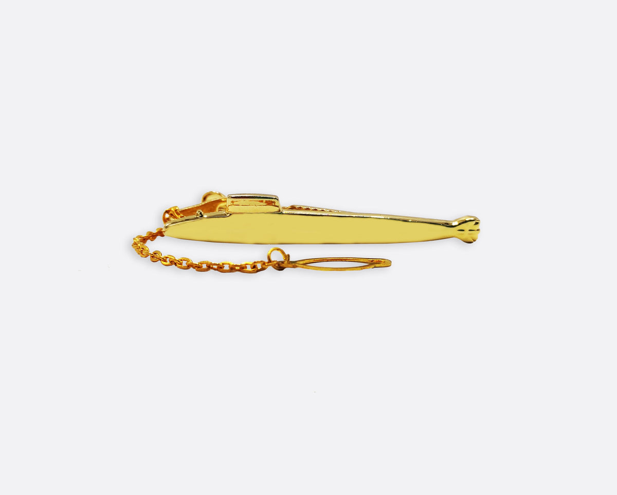 Underwater Sub – Golden Tie Clip - Tie Clips | Monzoro Pakistan