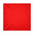 Valentine Red pocket square — full flat product.