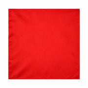 Valentine Red pocket square — full flat product.