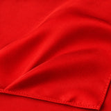 Valentine Red pocket square — fabric and design close-up.