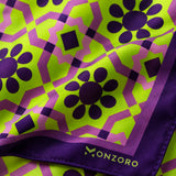 Weaving Pattern pocket square — fabric and design close-up.