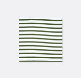 White & Green Stripes - Silk Pocket Square - Pocket Squares | Monzoro Pakistan