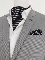 White Cane Crow Silk Ascot Set - Combo Sets | Monzoro Pakistan