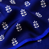 White Conifer pocket square — fabric and design close-up.