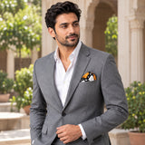 White Round Vector Design pocket square — outdoor lifestyle.