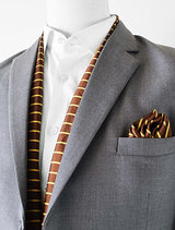 Yellow Cane Hazel - Silk Scarf & Pocket Square Set - Combo Sets | Monzoro Pakistan
